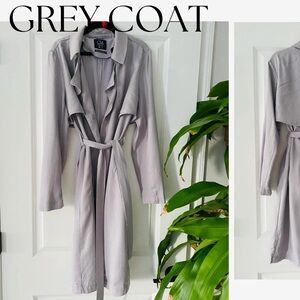 GREY TRENCH / COAT